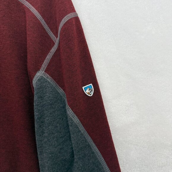 Kuhl Kashmira 1/4 Zip Sweater Mens XL Red Fleece Pullover Lightweight Casual - Picture 7 of 9